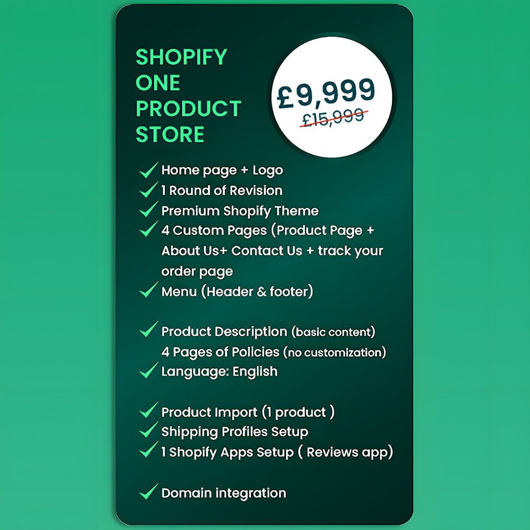 Shopify Store Creation Package 1