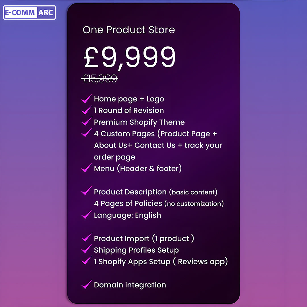 Shopify Store Creation Package 1